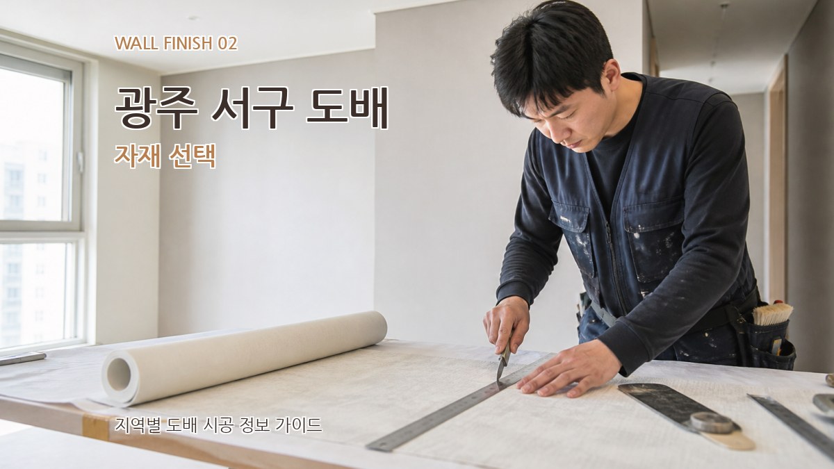 광주 서구 도배 자재 선택