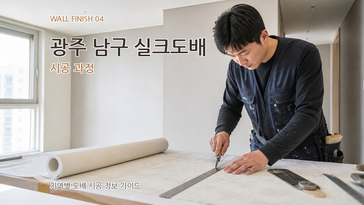 광주 남구 실크도배 시공 과정