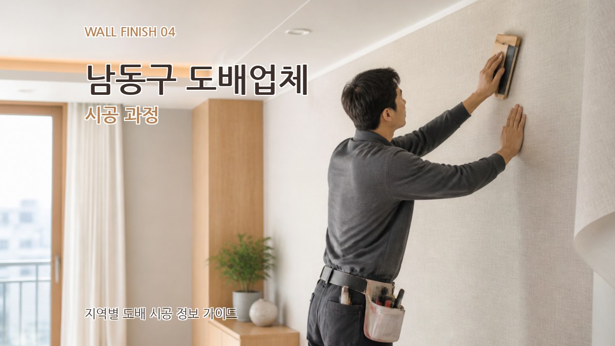 남동구 도배업체 시공 과정