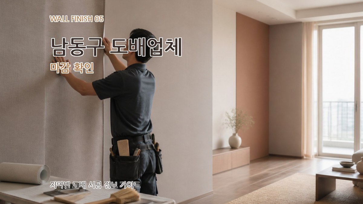 남동구 도배업체 마감 확인