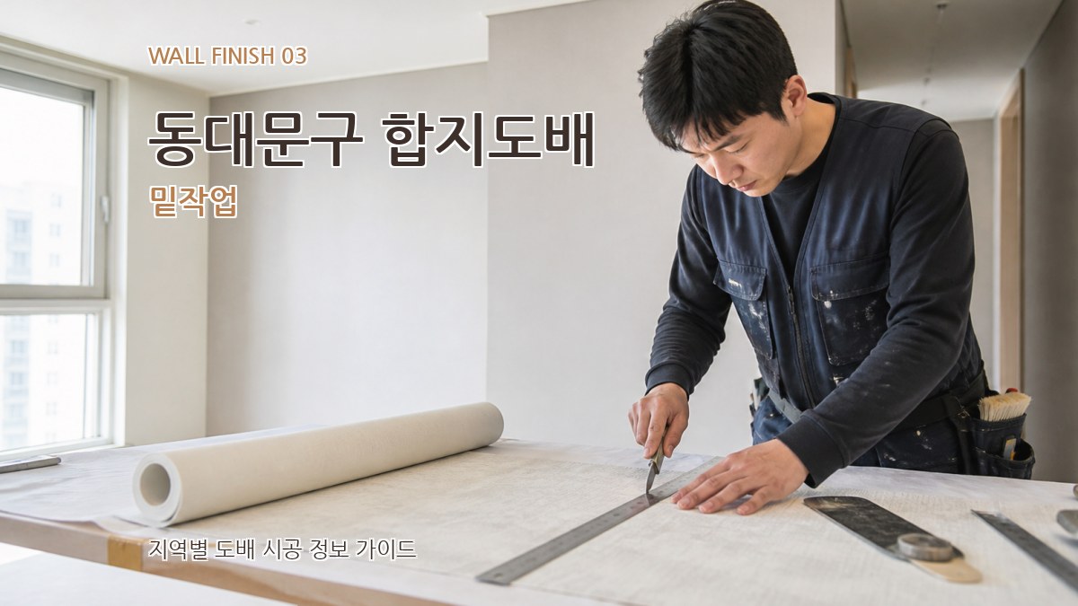 동대문구 합지도배 밑작업