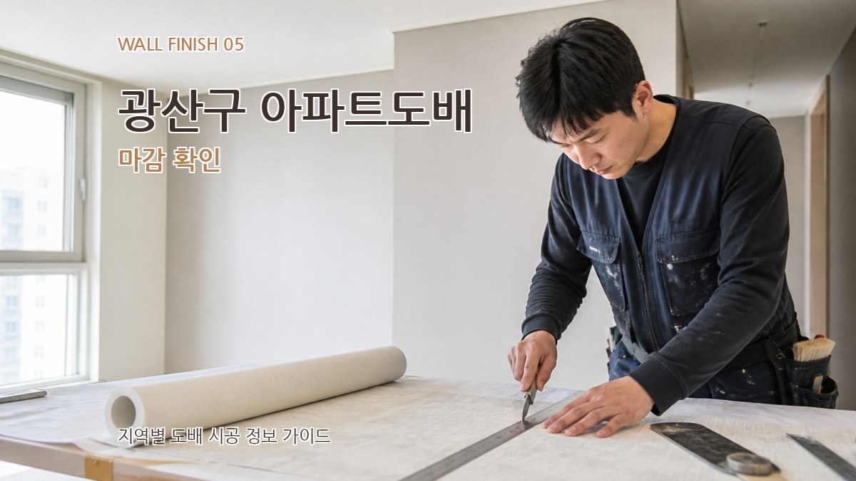 광산구 아파트도배 마감 확인