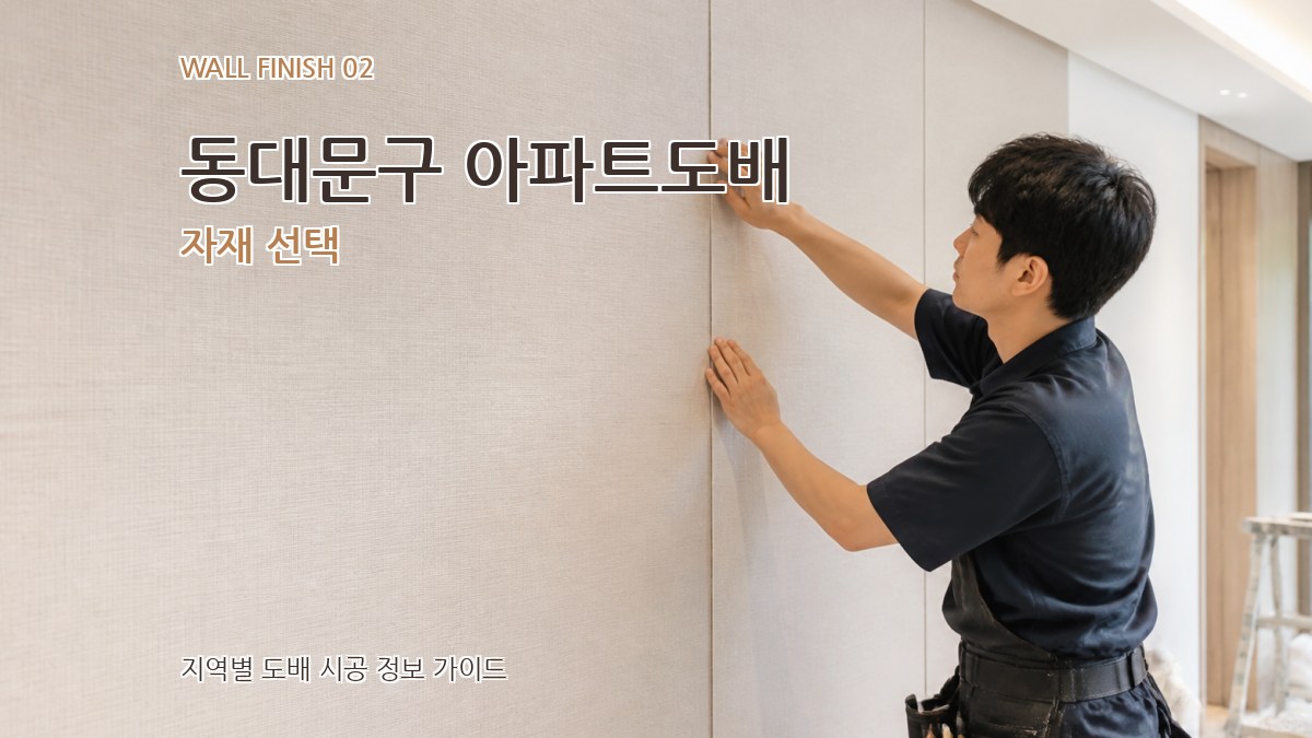 동대문구 아파트도배 자재 선택