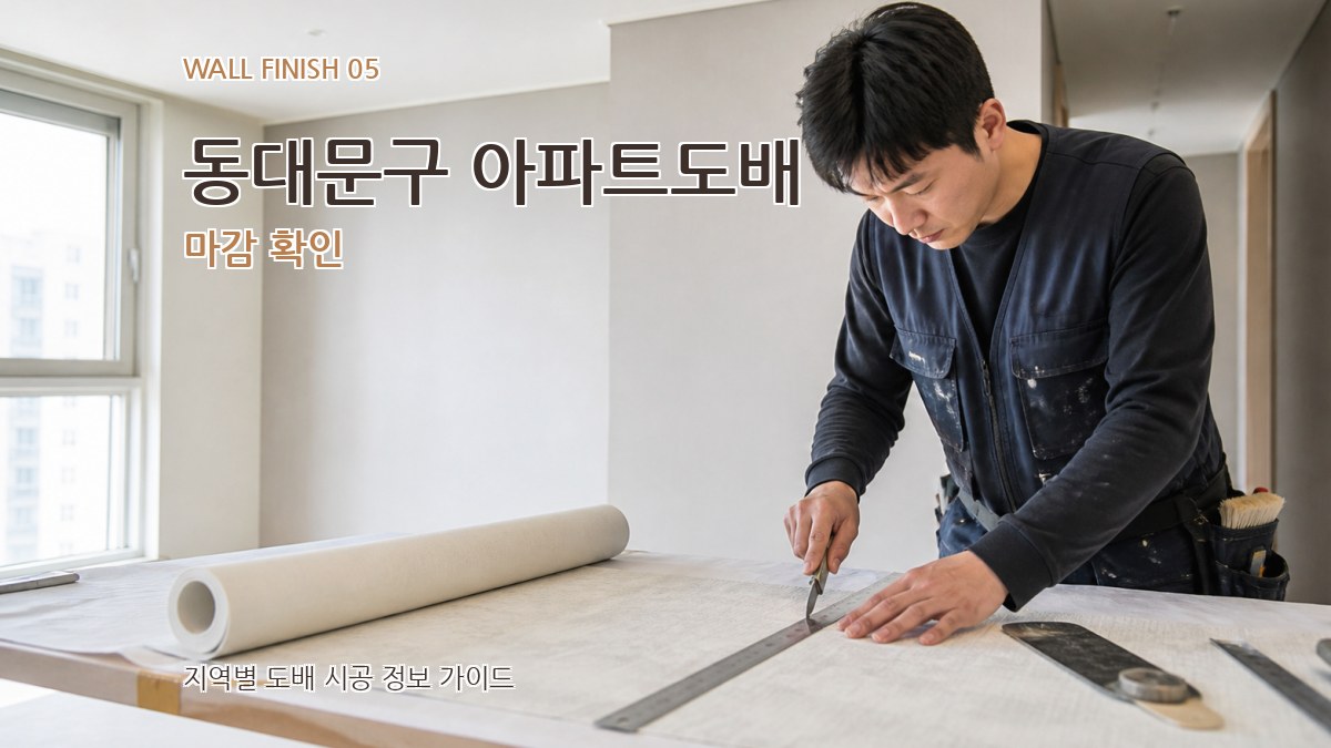 동대문구 아파트도배 마감 확인