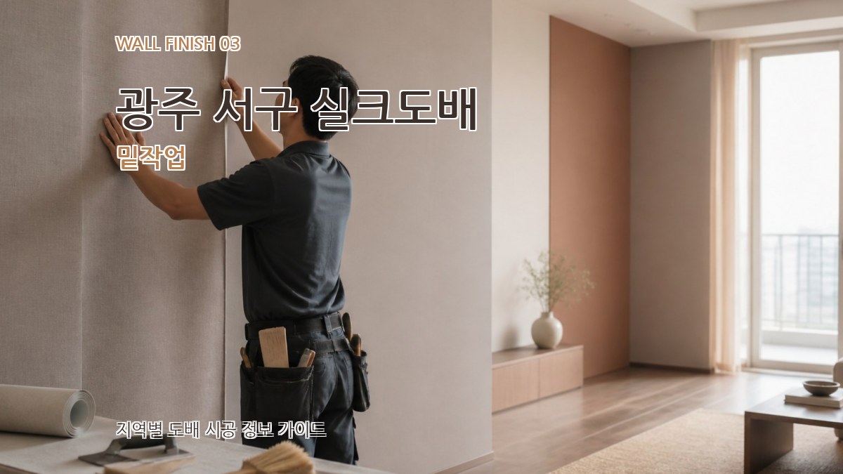 광주 서구 실크도배 밑작업