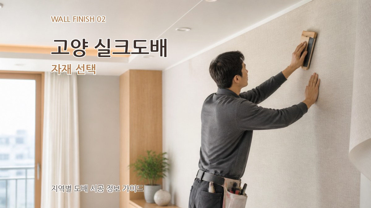 고양 실크도배 자재 선택