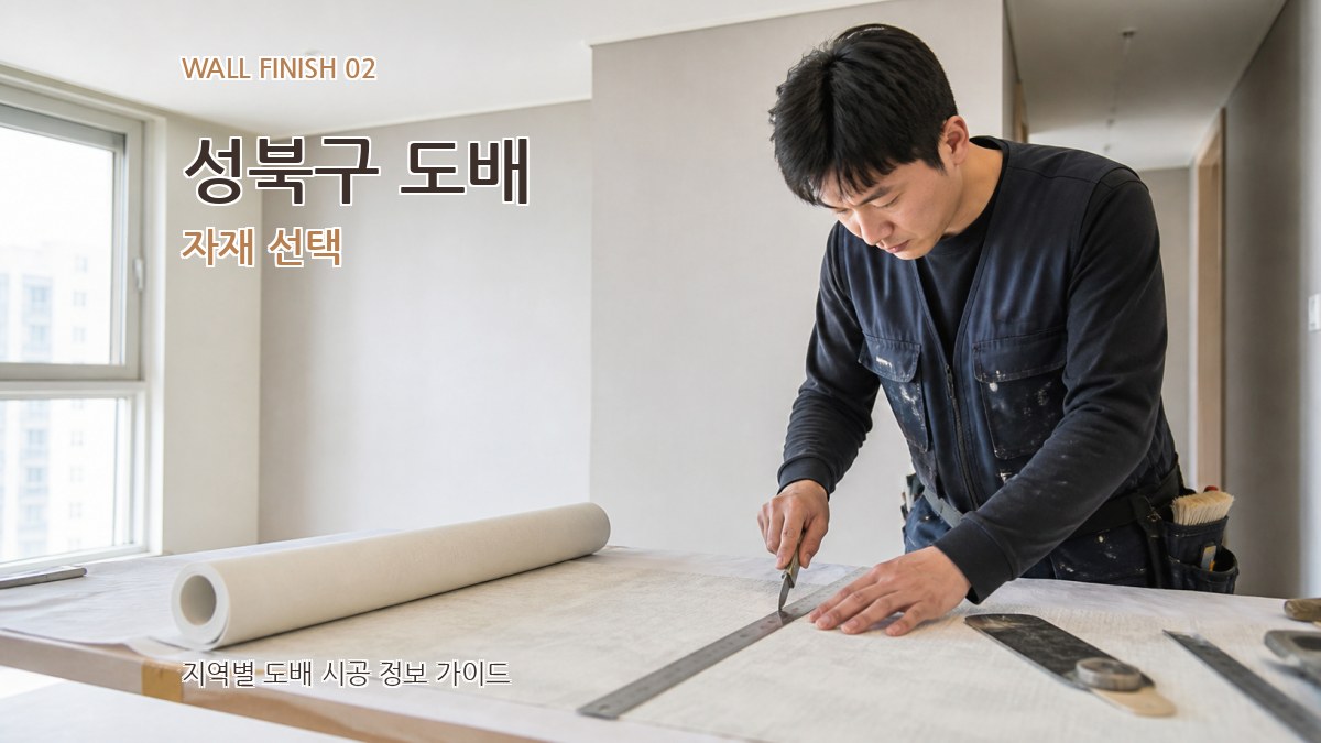 성북구 도배 자재 선택