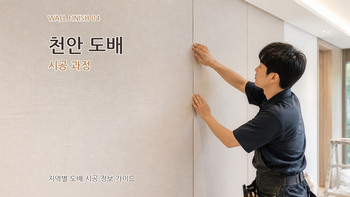 천안 도배 시공 과정