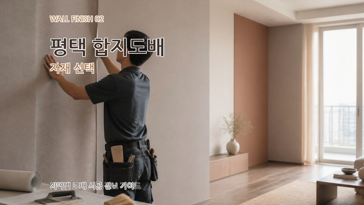 평택 합지도배 자재 선택