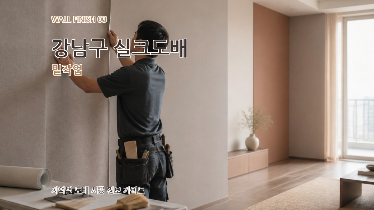 강남구 실크도배 밑작업