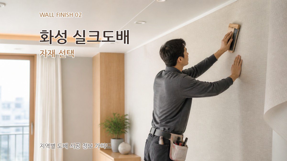 화성 실크도배 자재 선택