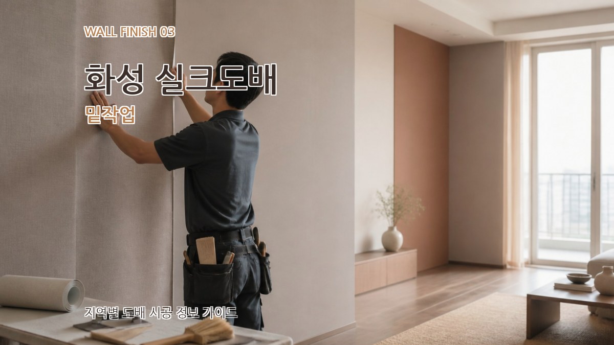 화성 실크도배 밑작업