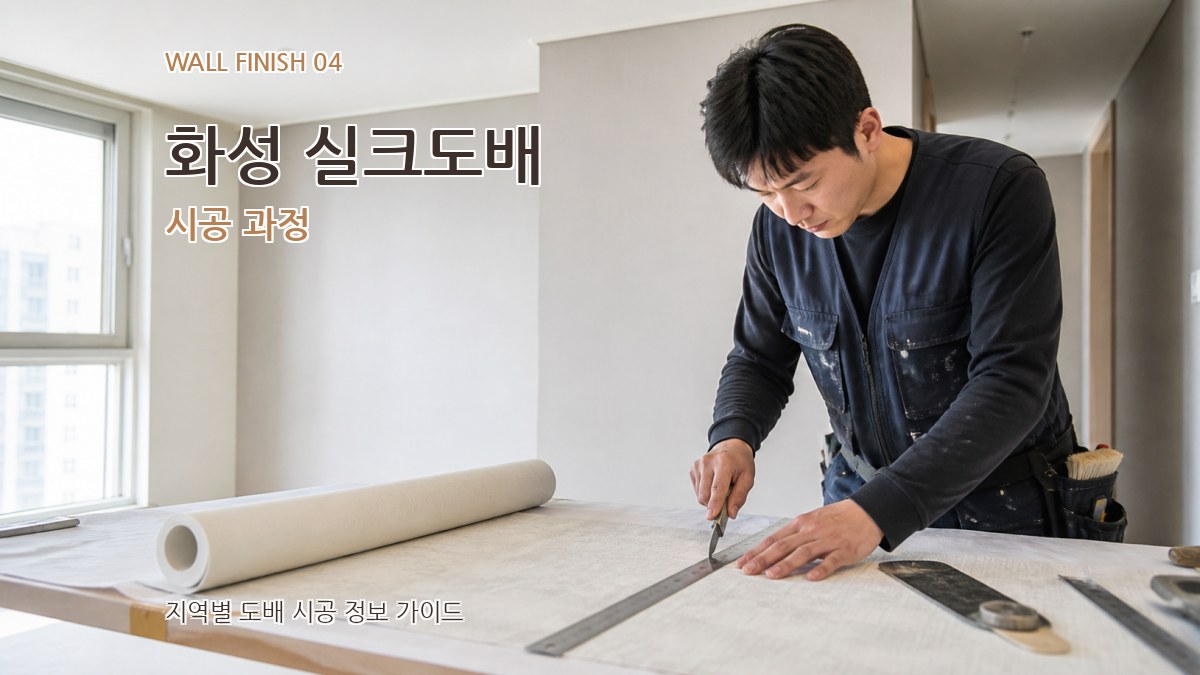 화성 실크도배 시공 과정