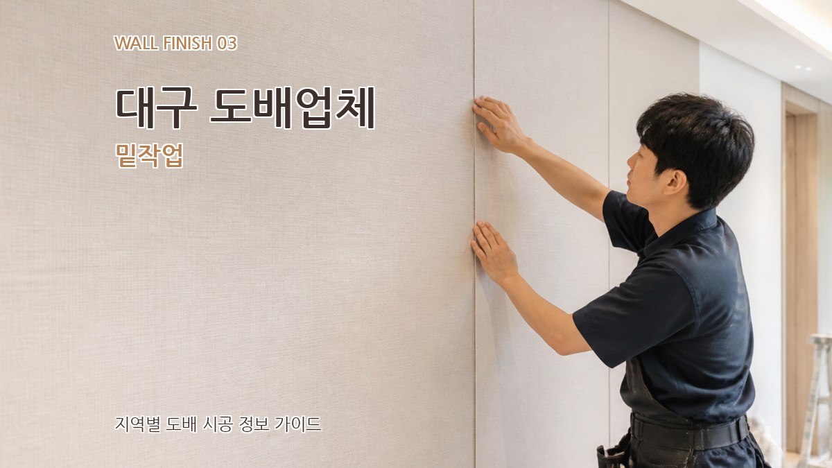 대구 도배업체 밑작업