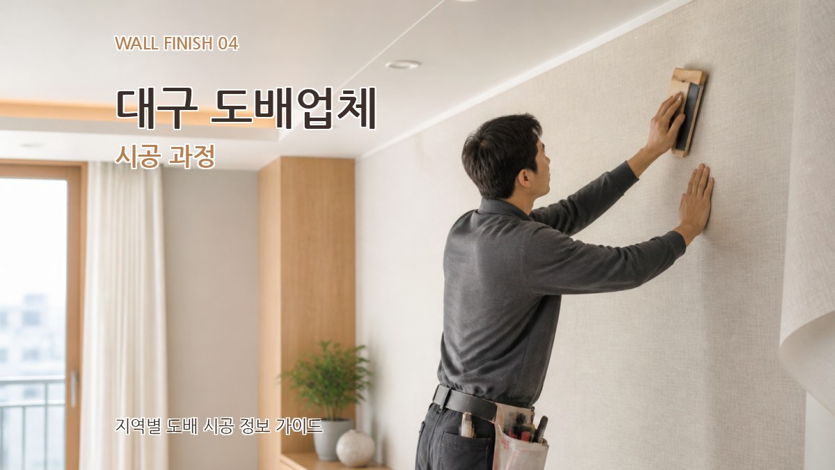 대구 도배업체 시공 과정