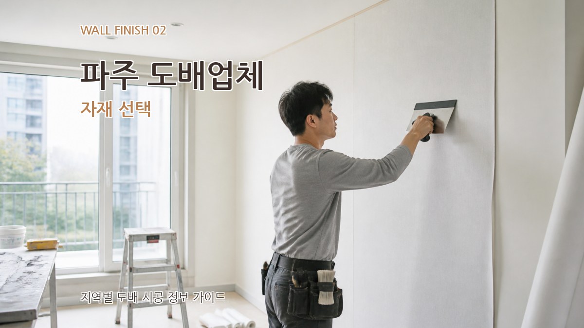 파주 도배업체 자재 선택