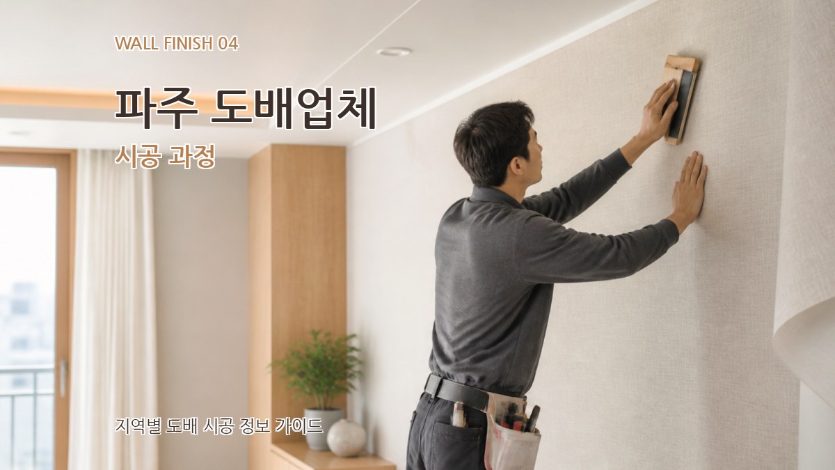 파주 도배업체 시공 과정