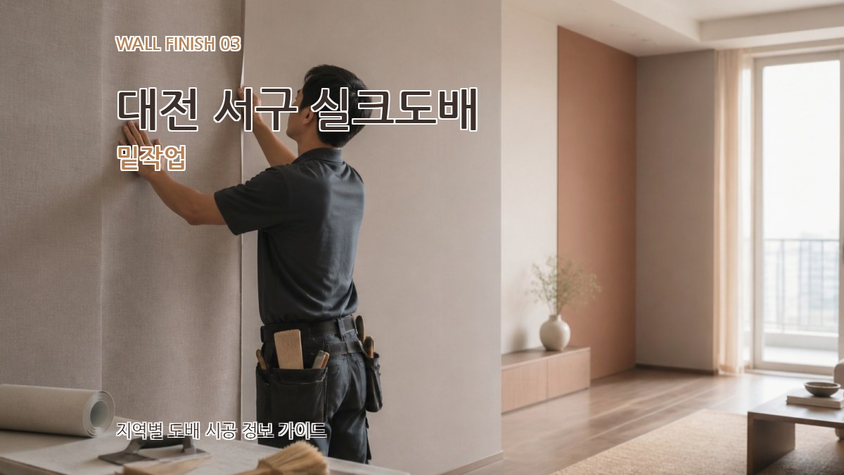 대전 서구 실크도배 밑작업