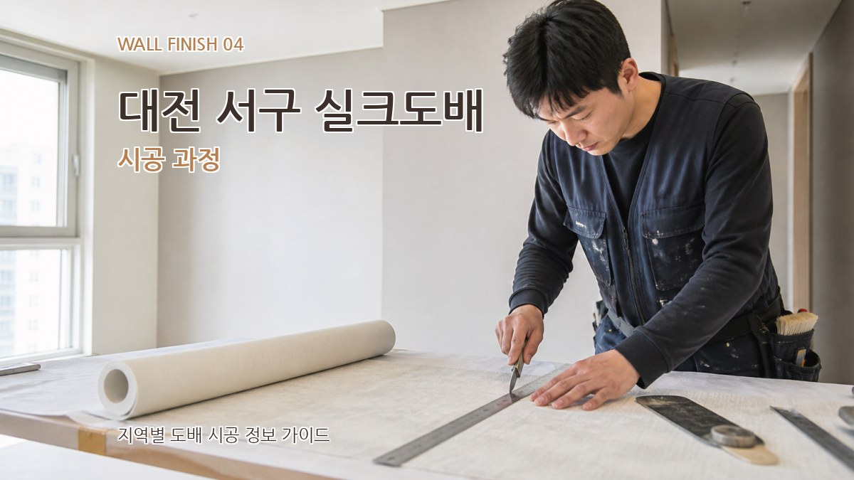 대전 서구 실크도배 시공 과정
