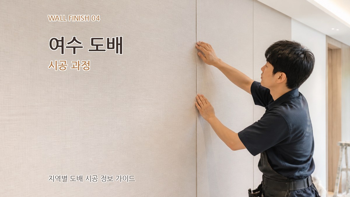 여수 도배 시공 과정