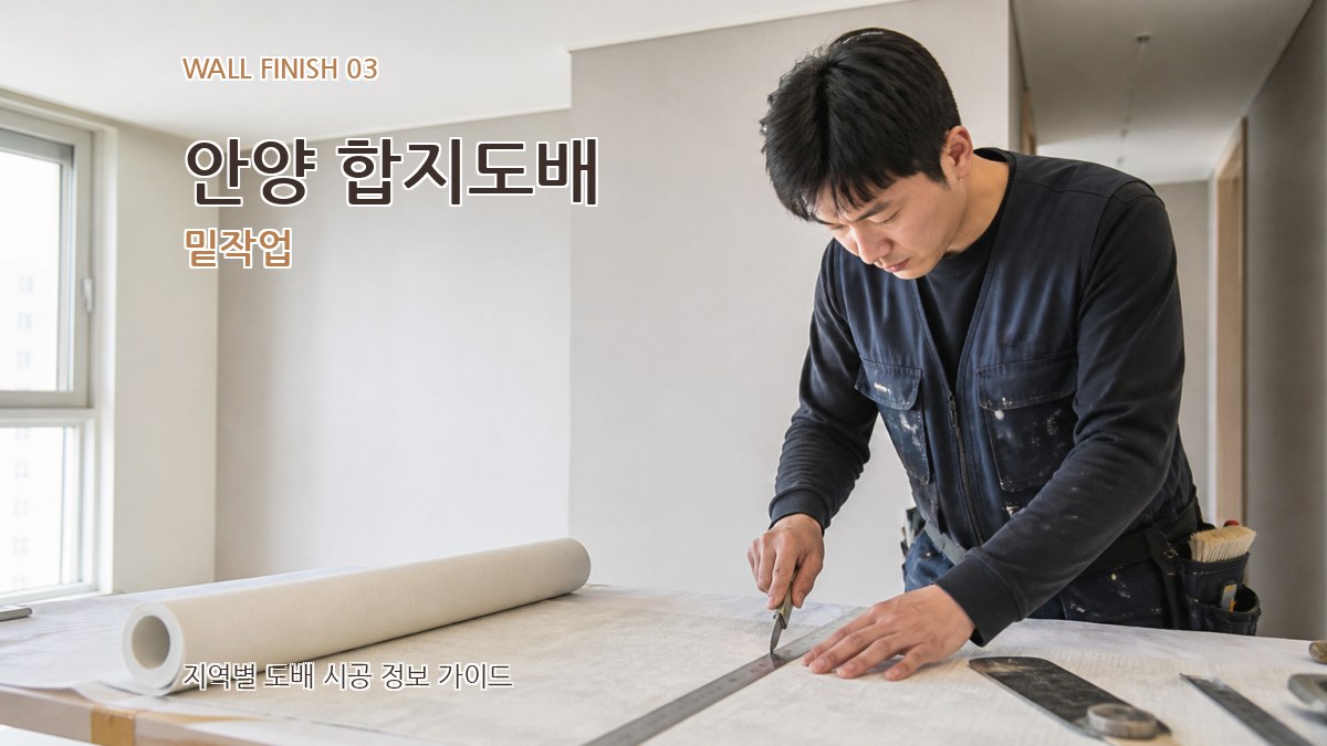 안양 합지도배 밑작업