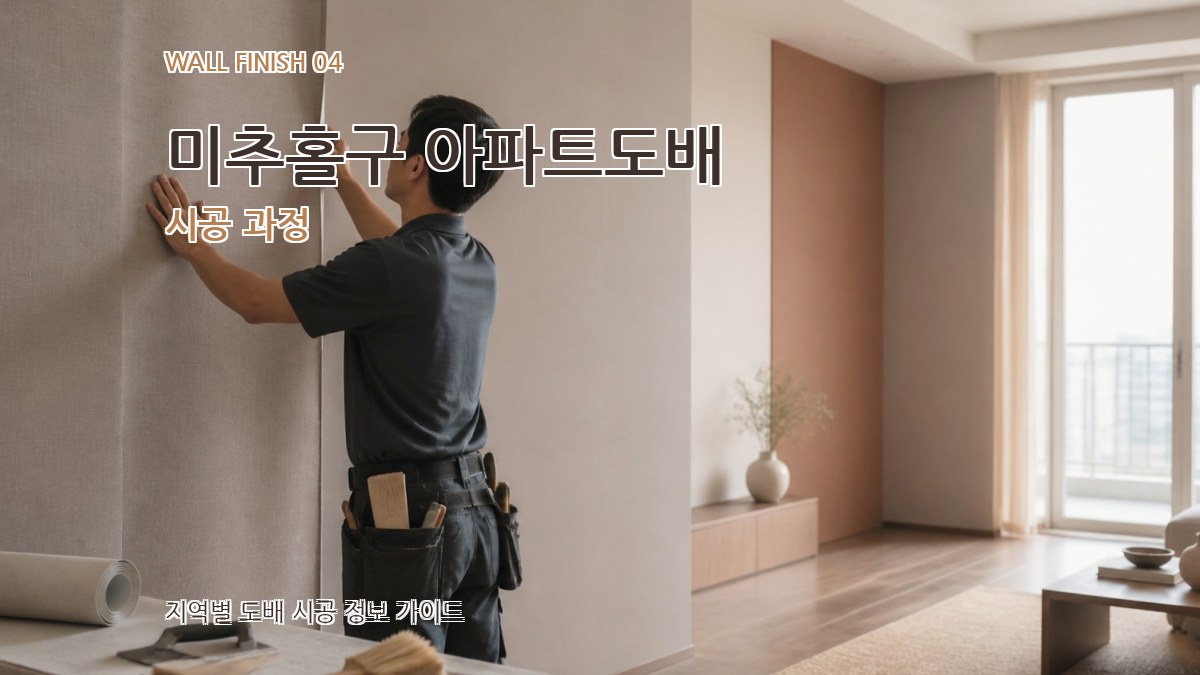 미추홀구 아파트도배 시공 과정