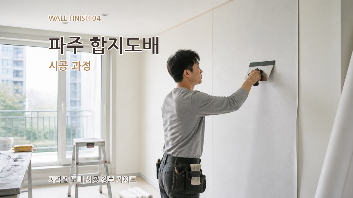 파주 합지도배 시공 과정