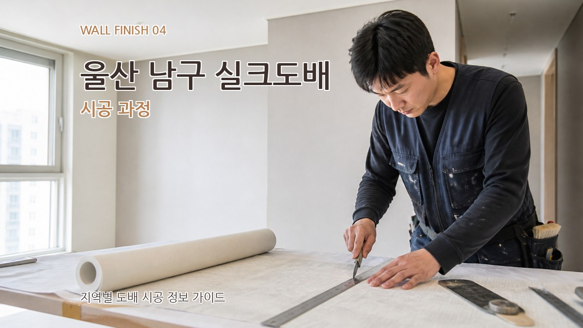 울산 남구 실크도배 시공 과정