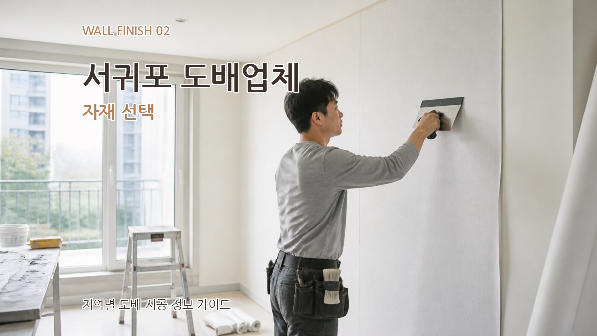 서귀포 도배업체 자재 선택