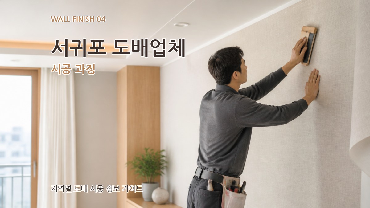 서귀포 도배업체 시공 과정