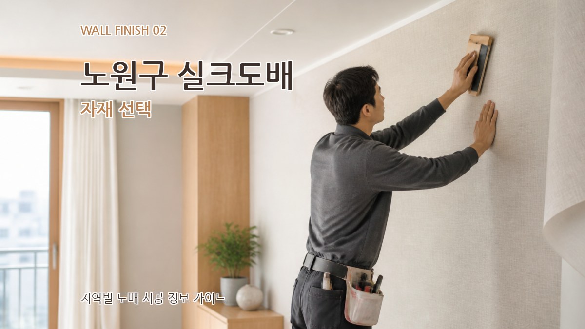 노원구 실크도배 자재 선택