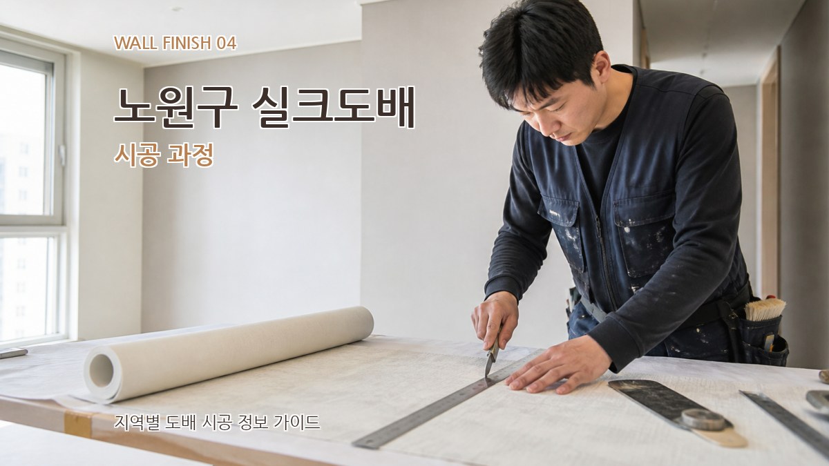 노원구 실크도배 시공 과정