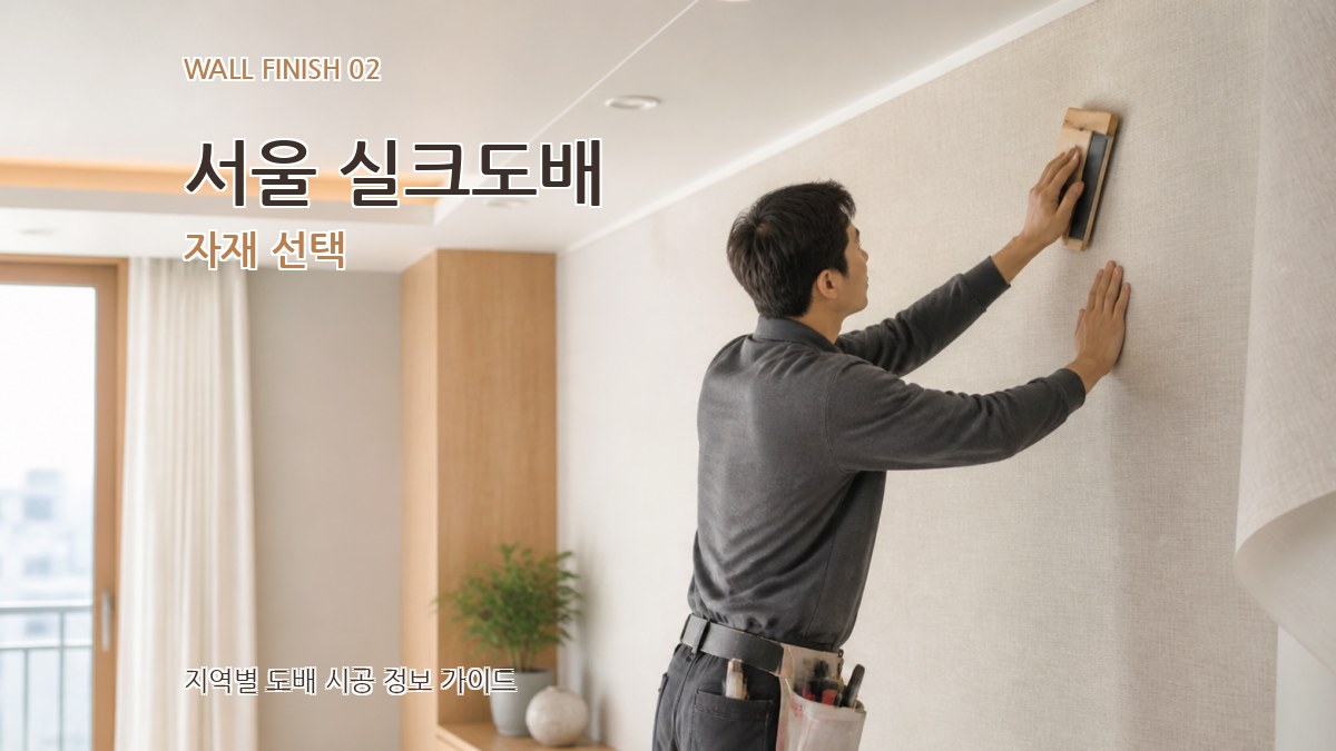 서울 실크도배 자재 선택