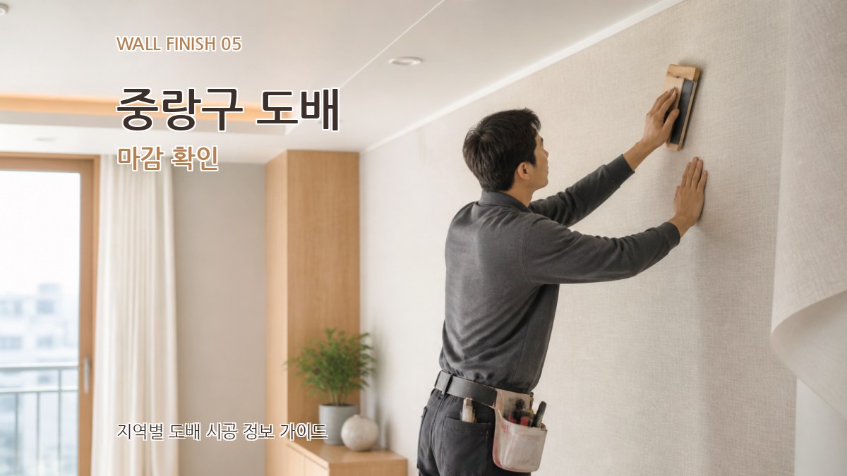 중랑구 도배 마감 확인