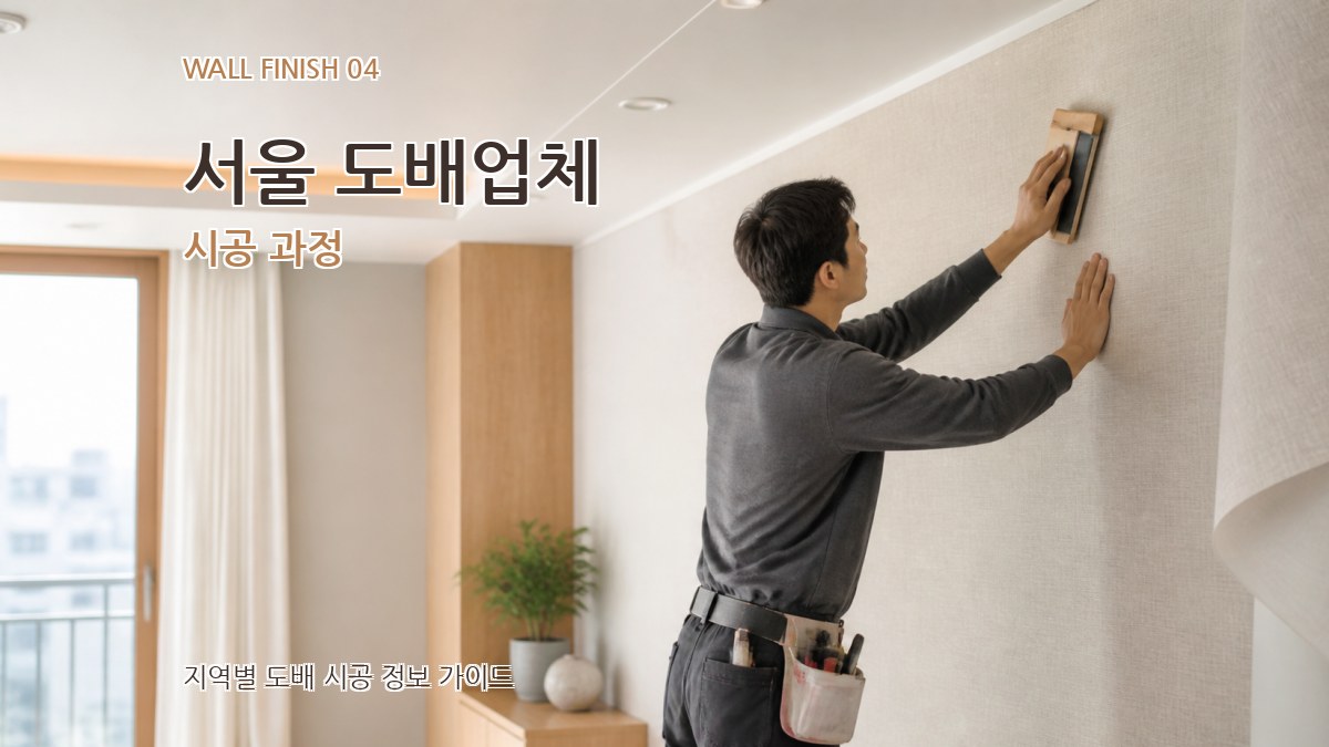 서울 도배업체 시공 과정