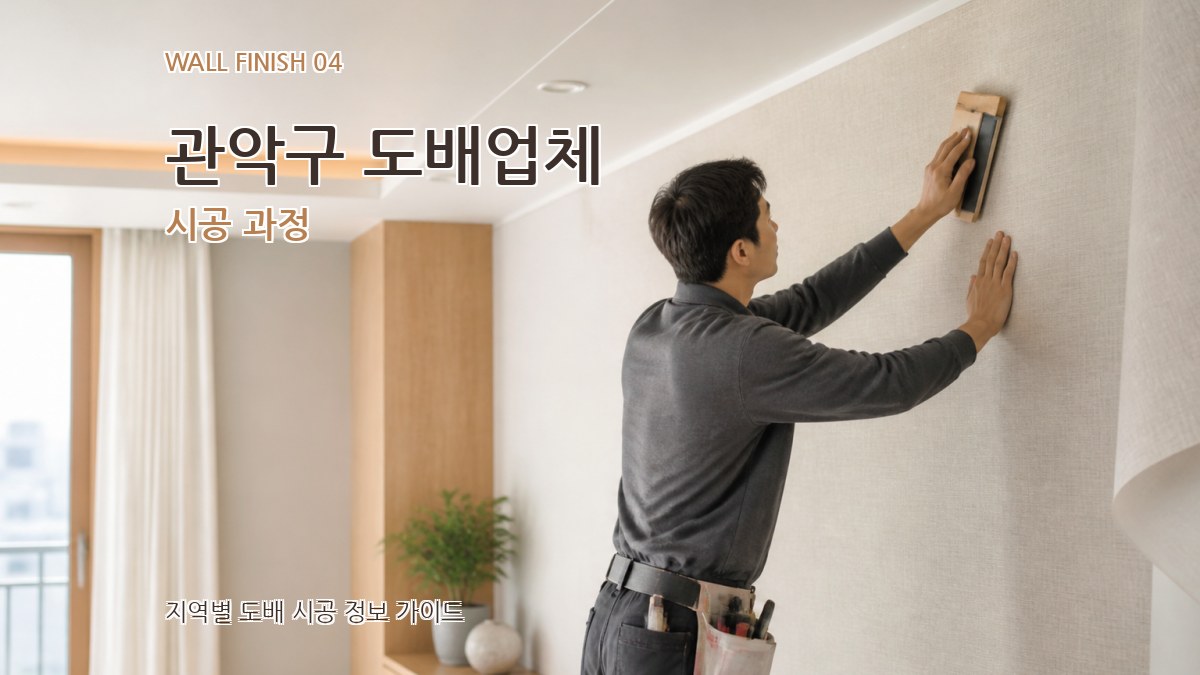 관악구 도배업체 시공 과정