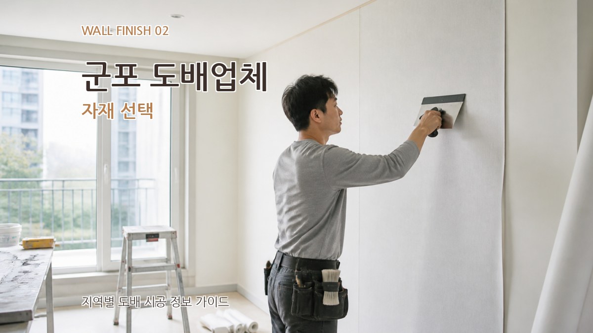 군포 도배업체 자재 선택