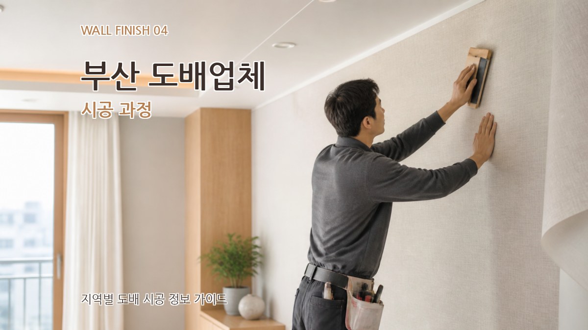 부산 도배업체 시공 과정