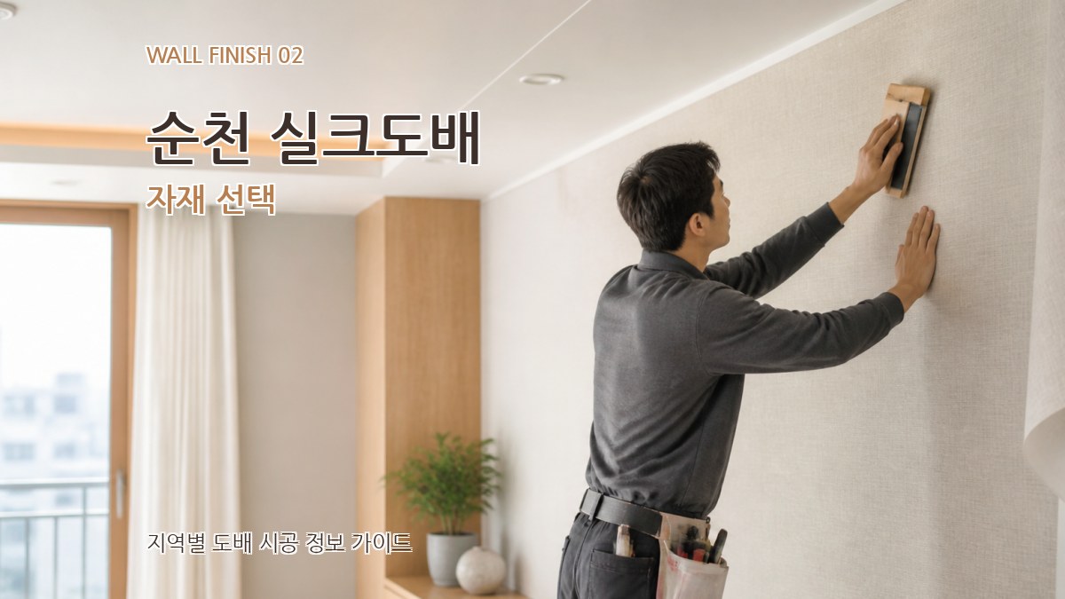 순천 실크도배 자재 선택
