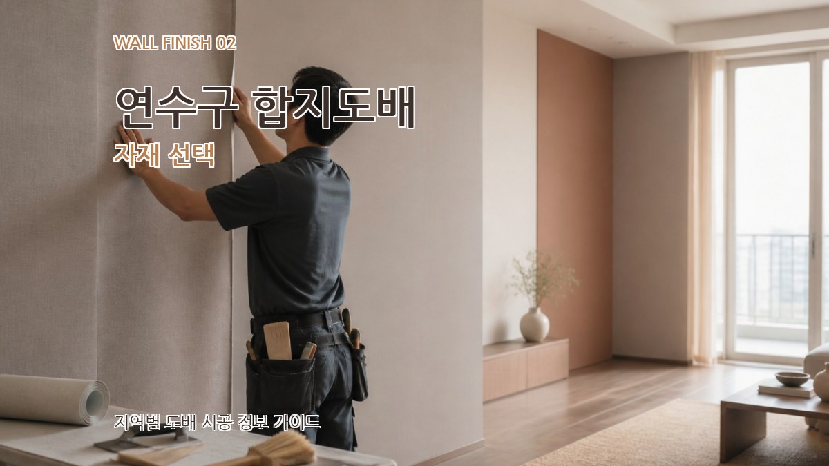 연수구 합지도배 자재 선택