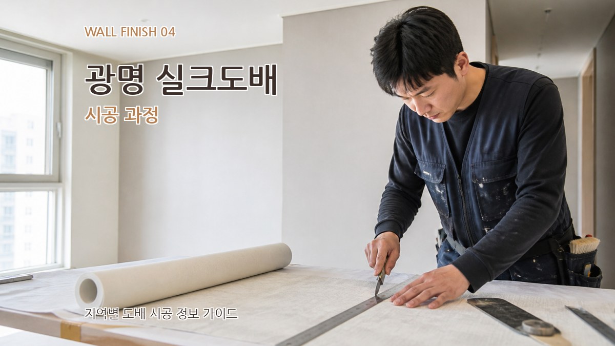 광명 실크도배 시공 과정