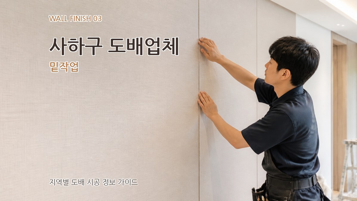 사하구 도배업체 밑작업
