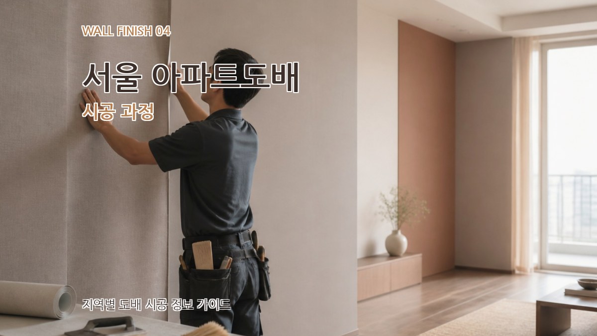 서울 아파트도배 시공 과정