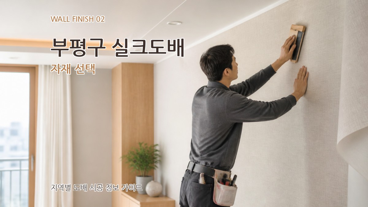 부평구 실크도배 자재 선택