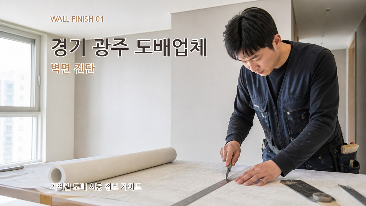 경기 광주 도배업체 벽면 진단