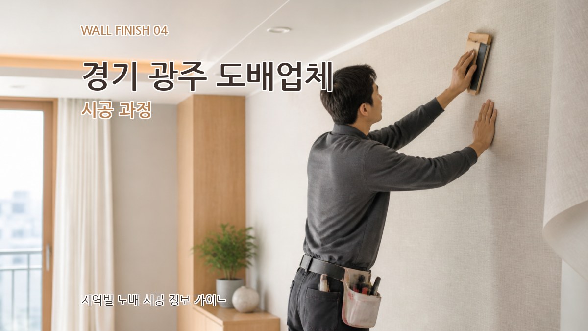 경기 광주 도배업체 시공 과정