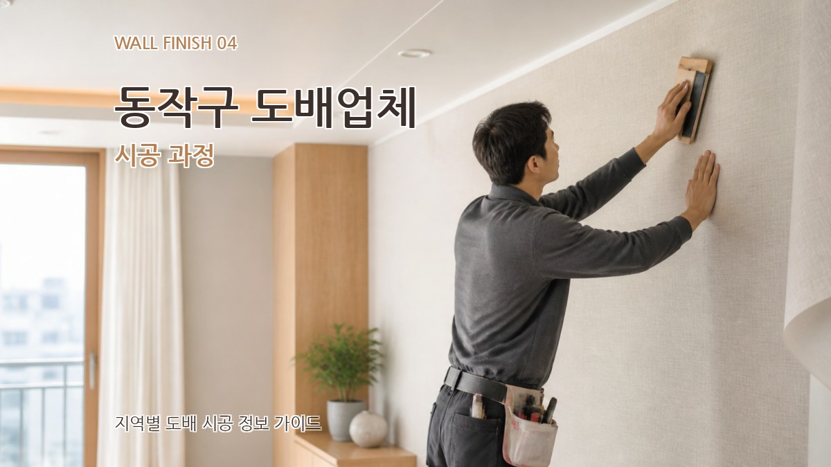 동작구 도배업체 시공 과정