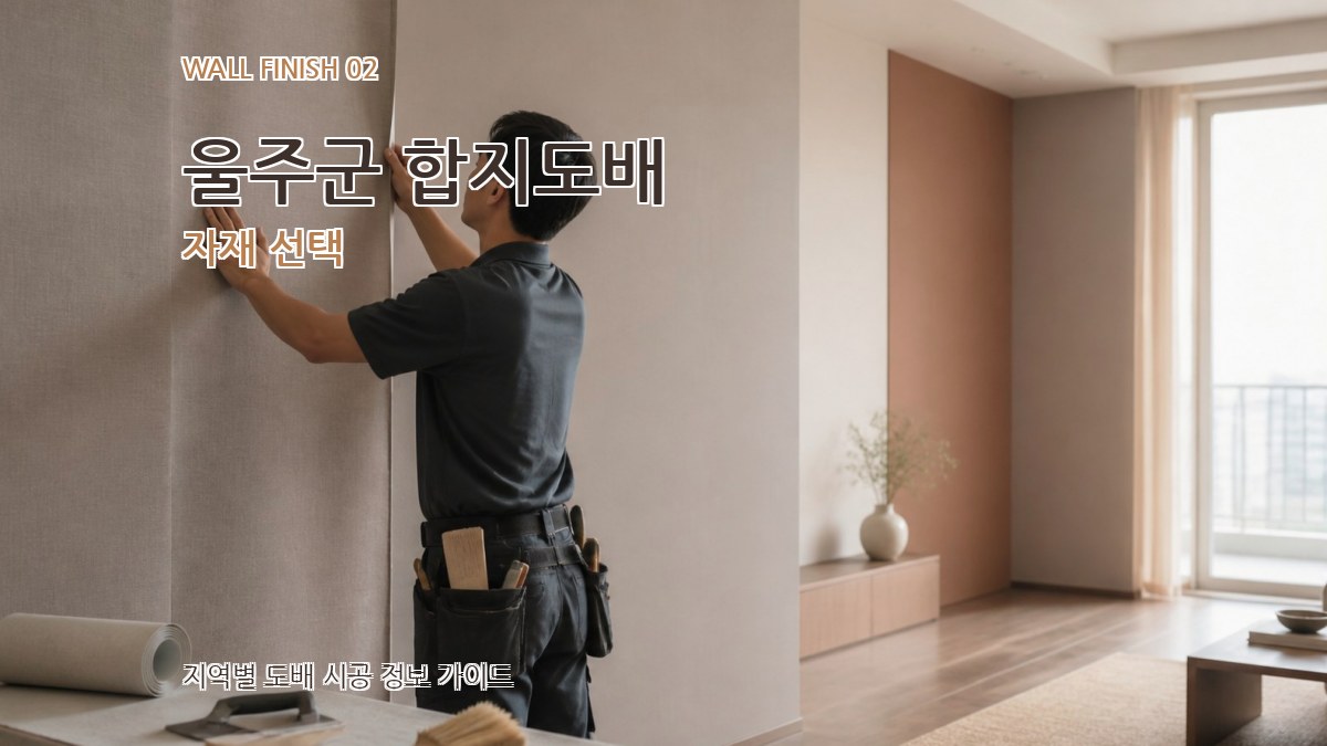 울주군 합지도배 자재 선택