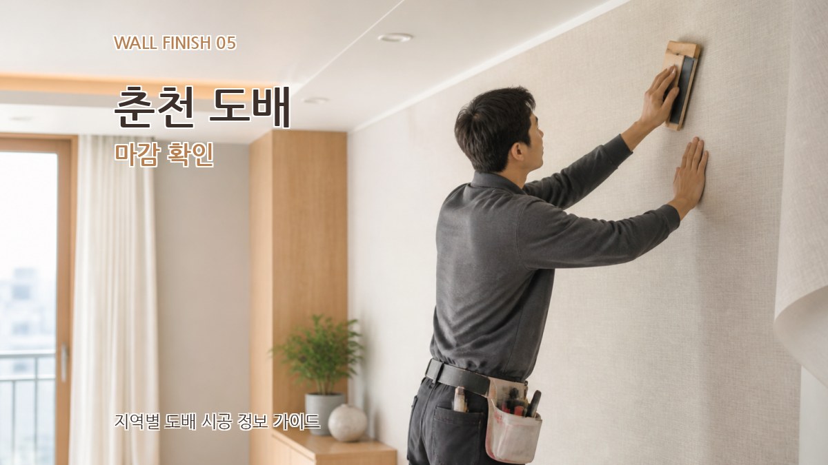 춘천 도배 마감 확인