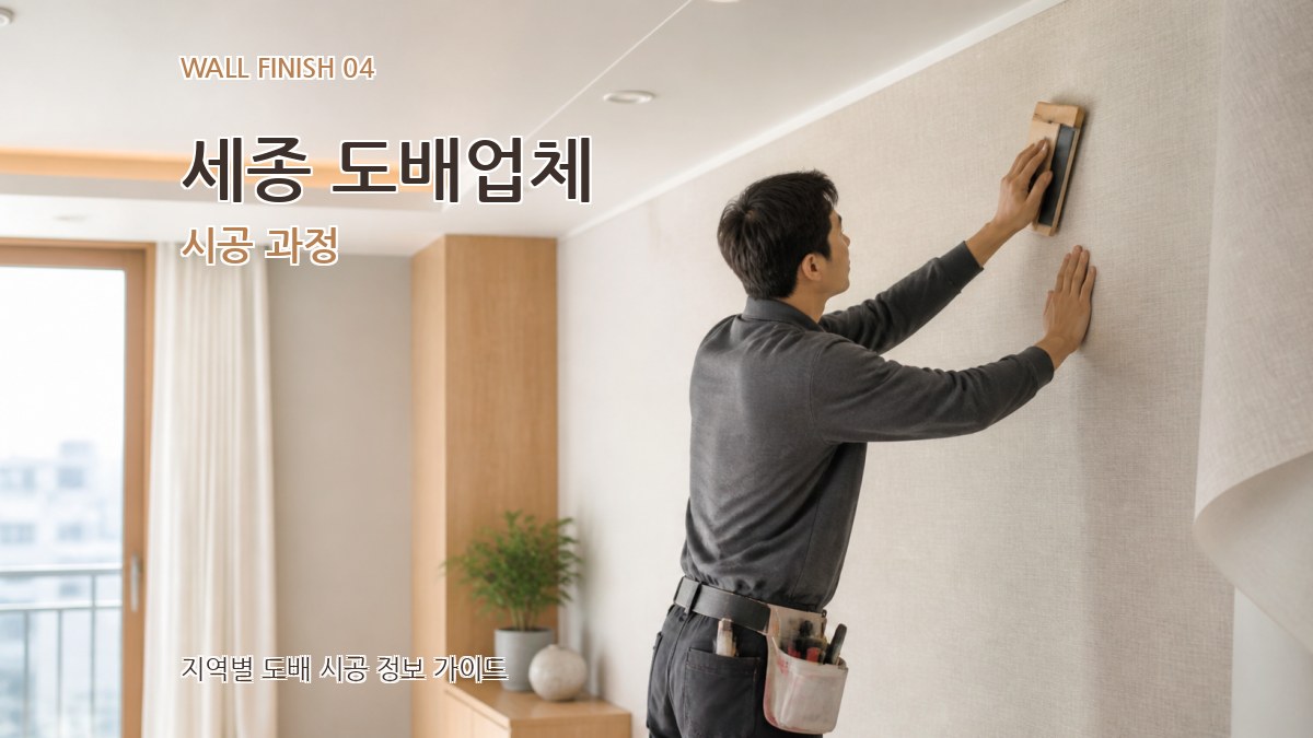 세종 도배업체 시공 과정